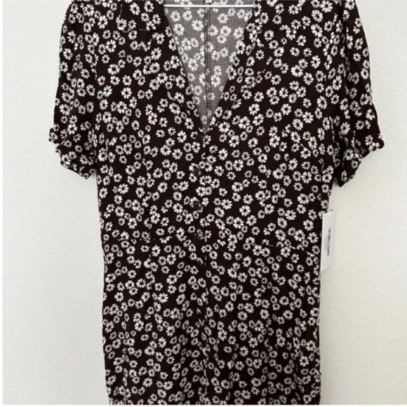 Reformation Bev Floral Jumpsuit Maple Brown NWT - Picture 7 of 10